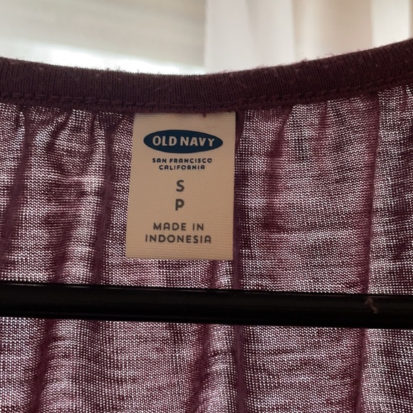 Purple bell sleeve embroidered top - Picture 3 of 4